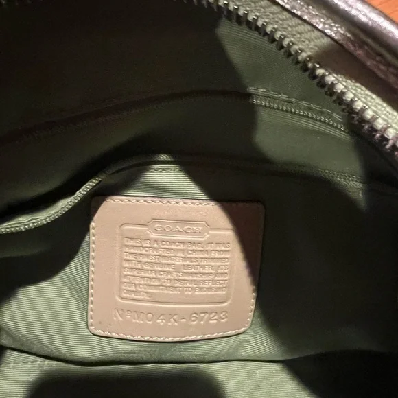 Rare ladybug lime green Coach Women's hobo Bag - Picture 6 of 8